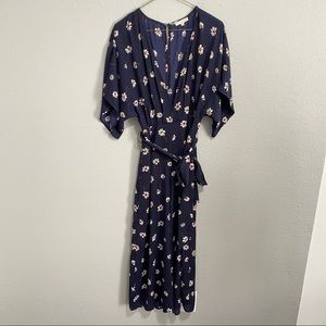 APL wide leg tie waist floral jumpsuit size s